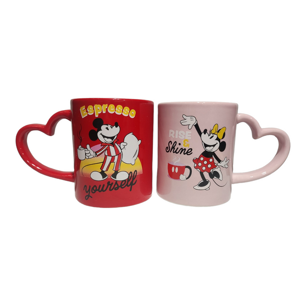 2 Pack Mug Set Mickey Mouse Disney Tazas