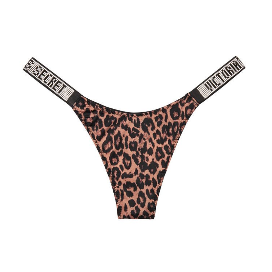 TALLA XS Tanga Brasilena Animal Print Beauty Pink Shy