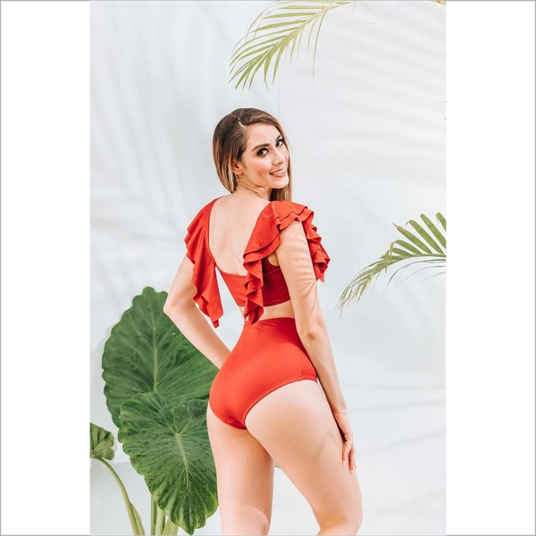 Talla L - BIKINI Rojo Quemado