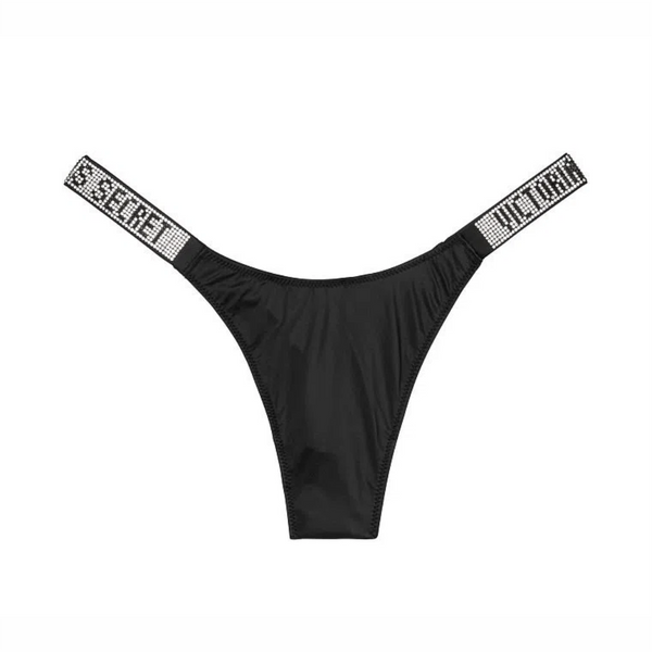 TALLA S - Tanga Brasileña Negra
