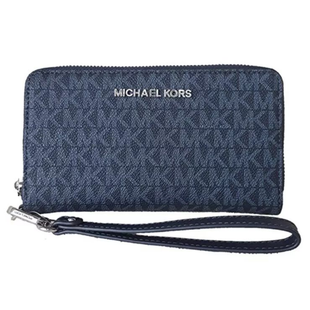 Michael Kors Cartera Munequera Azul Marino Beauty Pink Shy