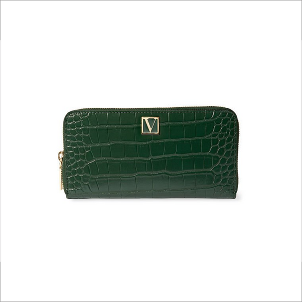 Victoria´s Secret Cartera Emerald Croc Esmeralda