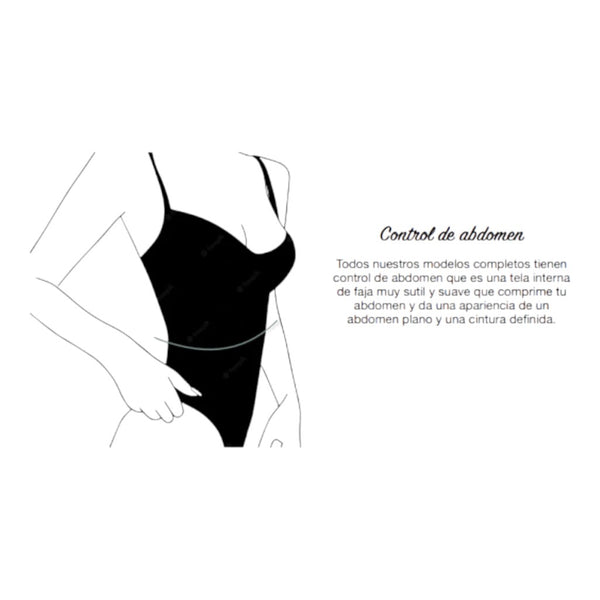 Talla XL - TRAJE DE BAÑO COMPLETO FAJA REDUCTORA