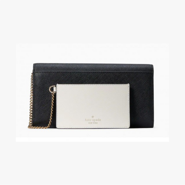 Kate Spade Black Cartera con Tarjetero
