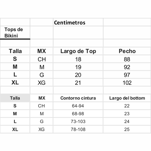 BIKINI - Talla L 3pzs