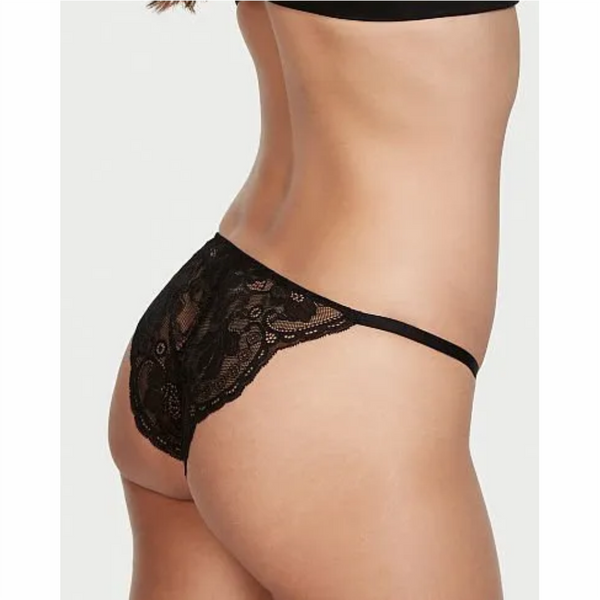 TALLA S - Bikini Cheekini con hilo de Encaje Animal Print