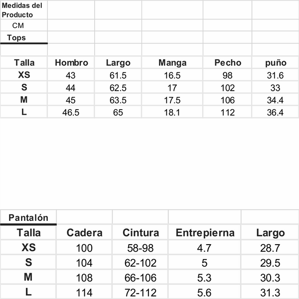 TALLA S - Pijama
