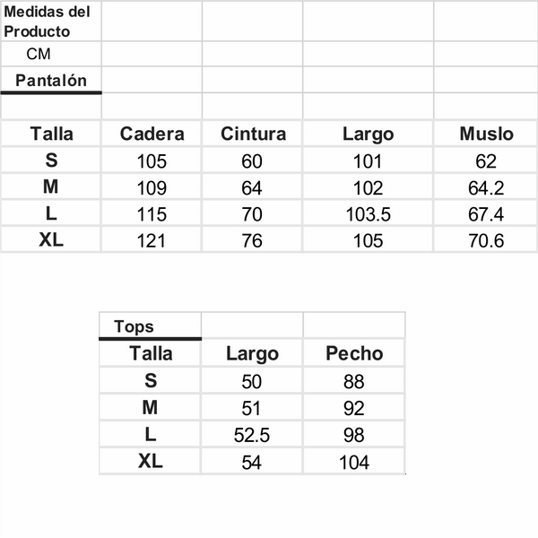 TALLA L - Pijama