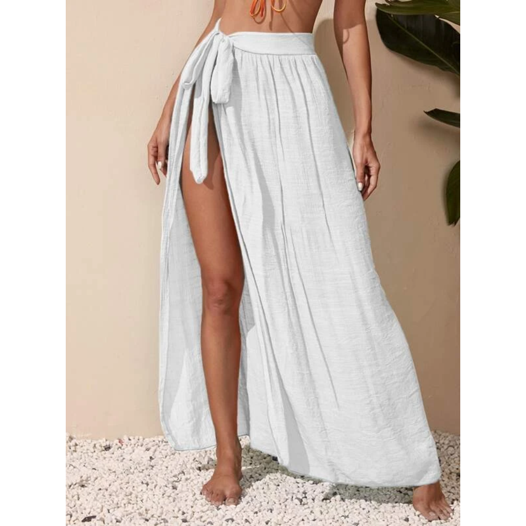 Talla L - Falda con nudo a la cintura