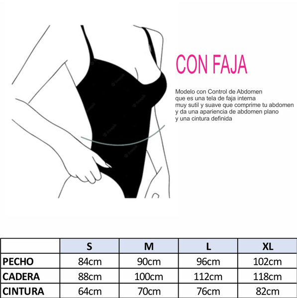 Talla S - TRAJE DE BAÑO COMPLETO CON FAJA