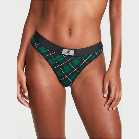 TANGA - Talla M Verde / Negro