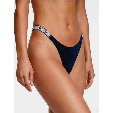 Bikini Brasileño - Talla L con tira Brillante Azul