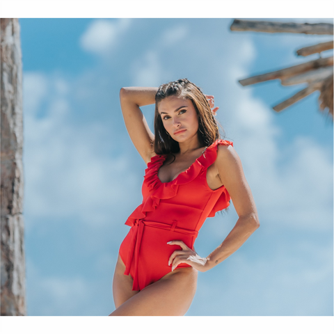 Talla S - TRAJE DE BAÑO COMPLETO CON FAJA