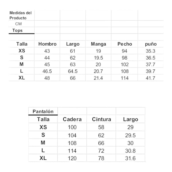 TIENDA PIJAMA TALLA XL