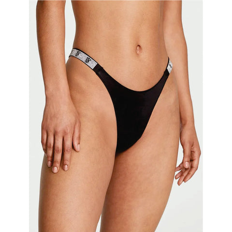 TALLA S - Bikini Brasileña Shine Strap Negro