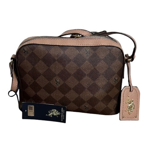 Polo Cuadros Negro / Café CROSSBODY