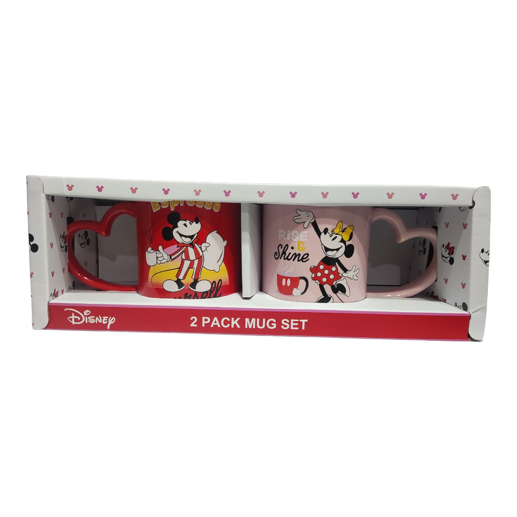 2 Pack Mug Set Mickey Mouse Disney Tazas