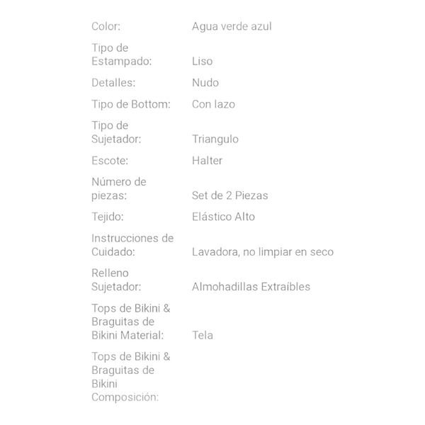 Talla  XL - BIKINI