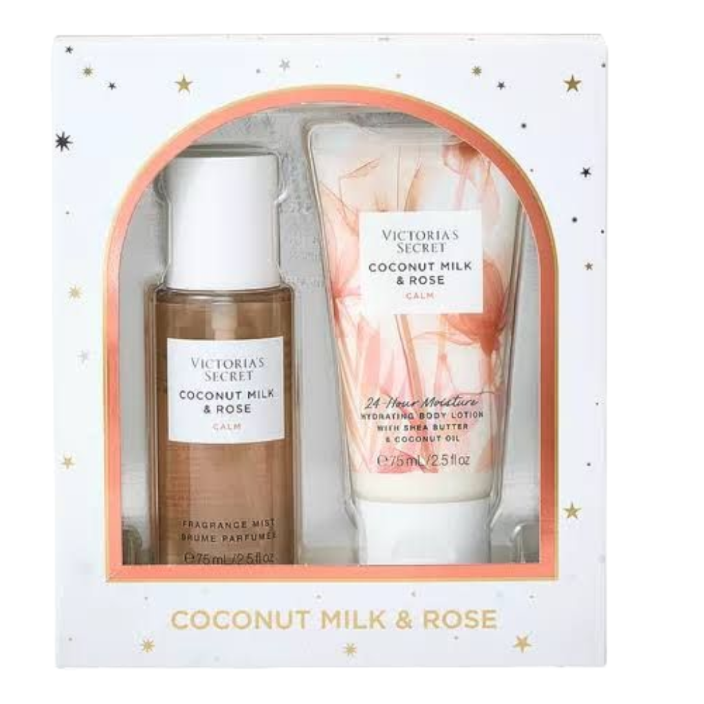 SET Body Mist/Body Lotion Coconut Milk & Rose 75ml