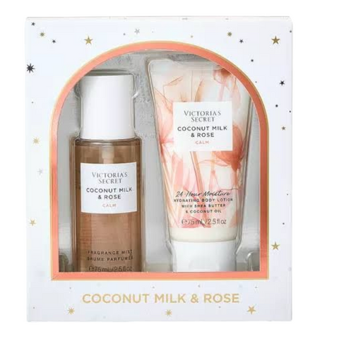 SET Body Mist/Body Lotion Coconut Milk & Rose 75ml
