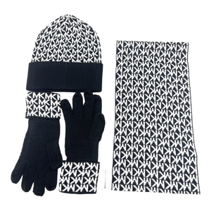 SET BUFANDA Michael Kors Talla 0/S Negro