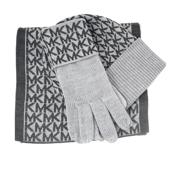 SET BUFANDA Michael Kors Talla 0/S Gris