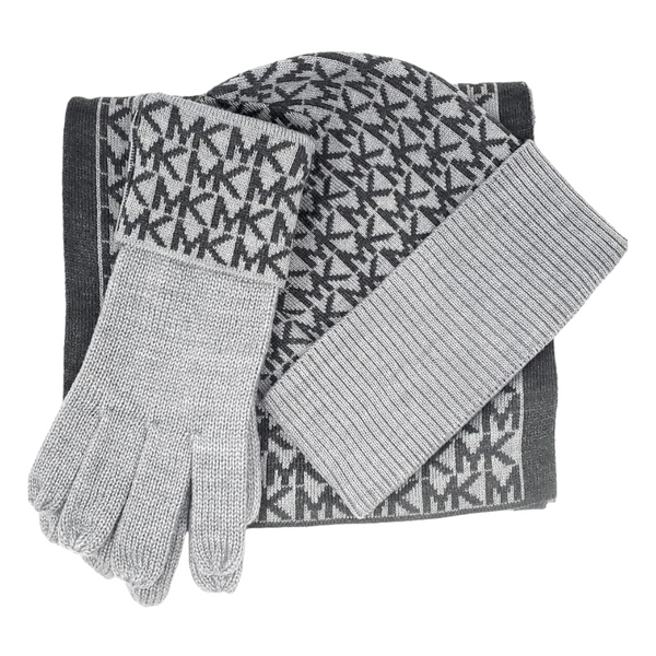 SET BUFANDA Michael Kors Talla 0/S Gris