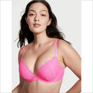 34B- Brasier push up con detalle de lazos entrecruzados