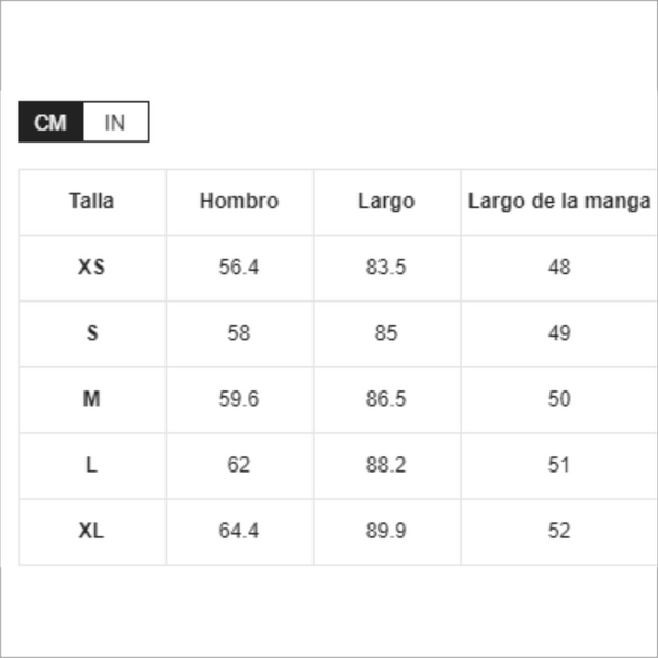 Talla L - Unicolor de parte delantera abierta de manga campanuda