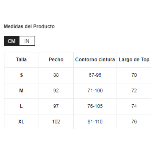 Talla S - TRAJE DE BAÑO COMPLETO