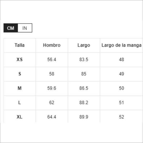 Talla S - Kimono de hombros caídos