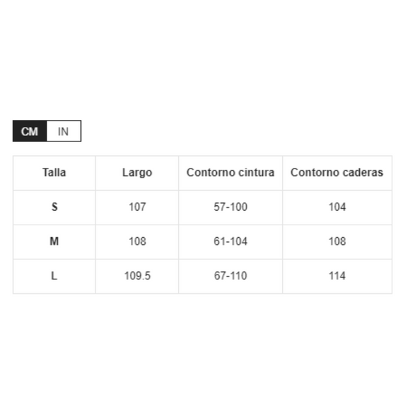 Talla M - Pantalon muslo abierto