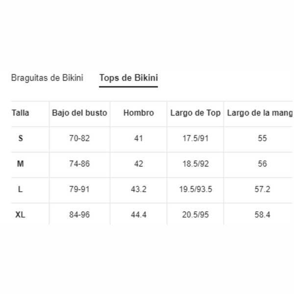 BIKINI - Talla XL bra top y calzón
