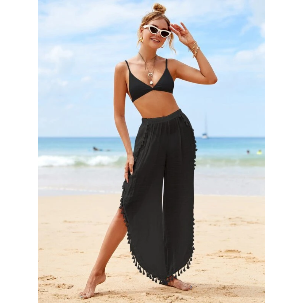 Talla S - Falda de playa con abertura