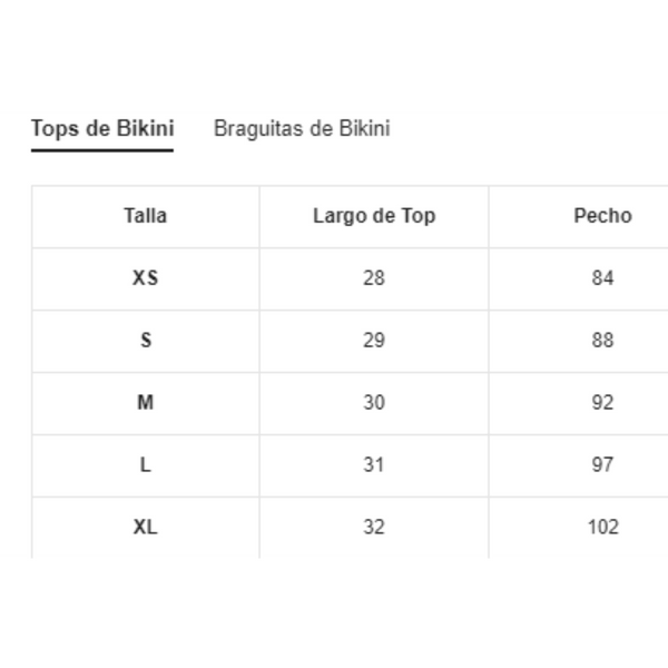 Talla L - BIKINI