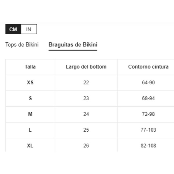 Talla L - BIKINI