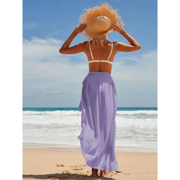 Talla S - Falda Lisa con Nudo
