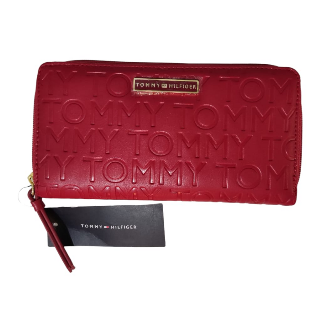 Cartera roja tommy hilfiger hotsell