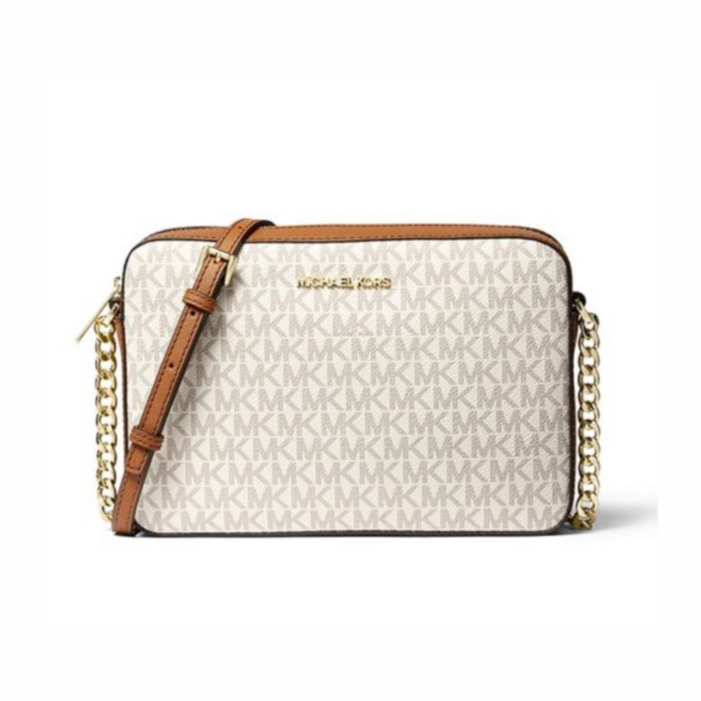 CROSSBODY Jet Set Travel Michael Kors Monogram Vanilla Beauty