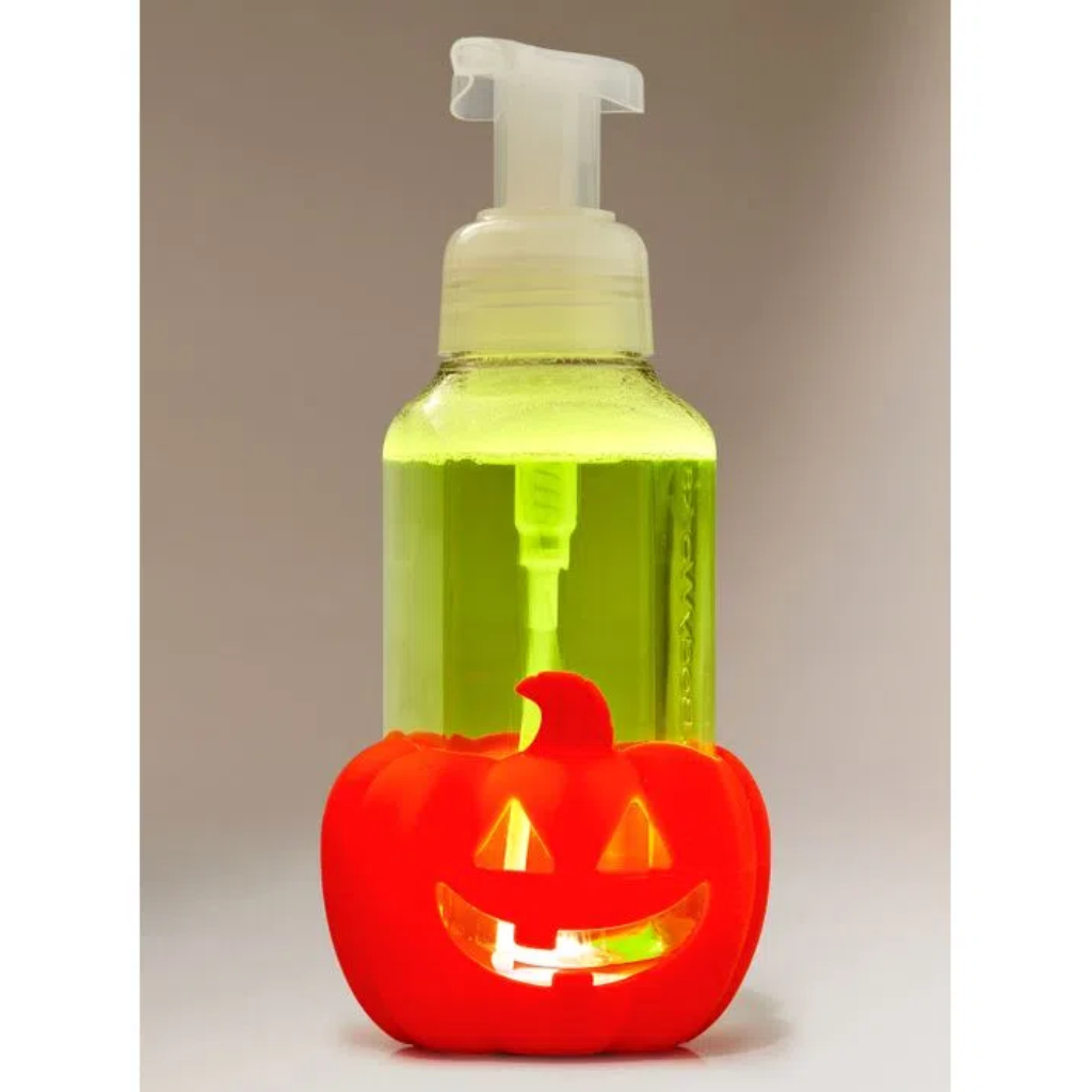 Porta JABÓN ESPUMOSO PARA MANOS Calabaza Con Luz HALLOWEN